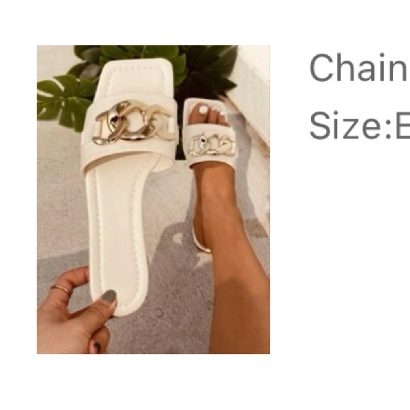 COPY - Chain decor slide sandals - Picture 2 of 2